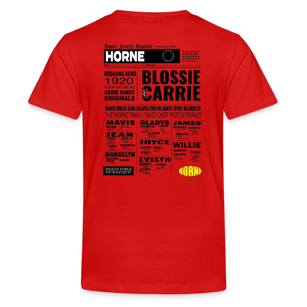 Horne Family Reunion Kids' Premium T-Shirt - red