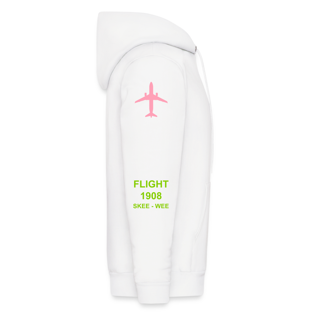 AKA White Airport Hoodie printed in Vinyl - white