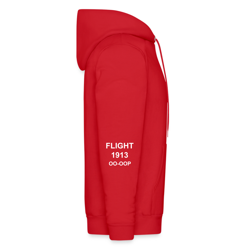 Delta Airport Hoodie printed in Vinyl (#1) - red