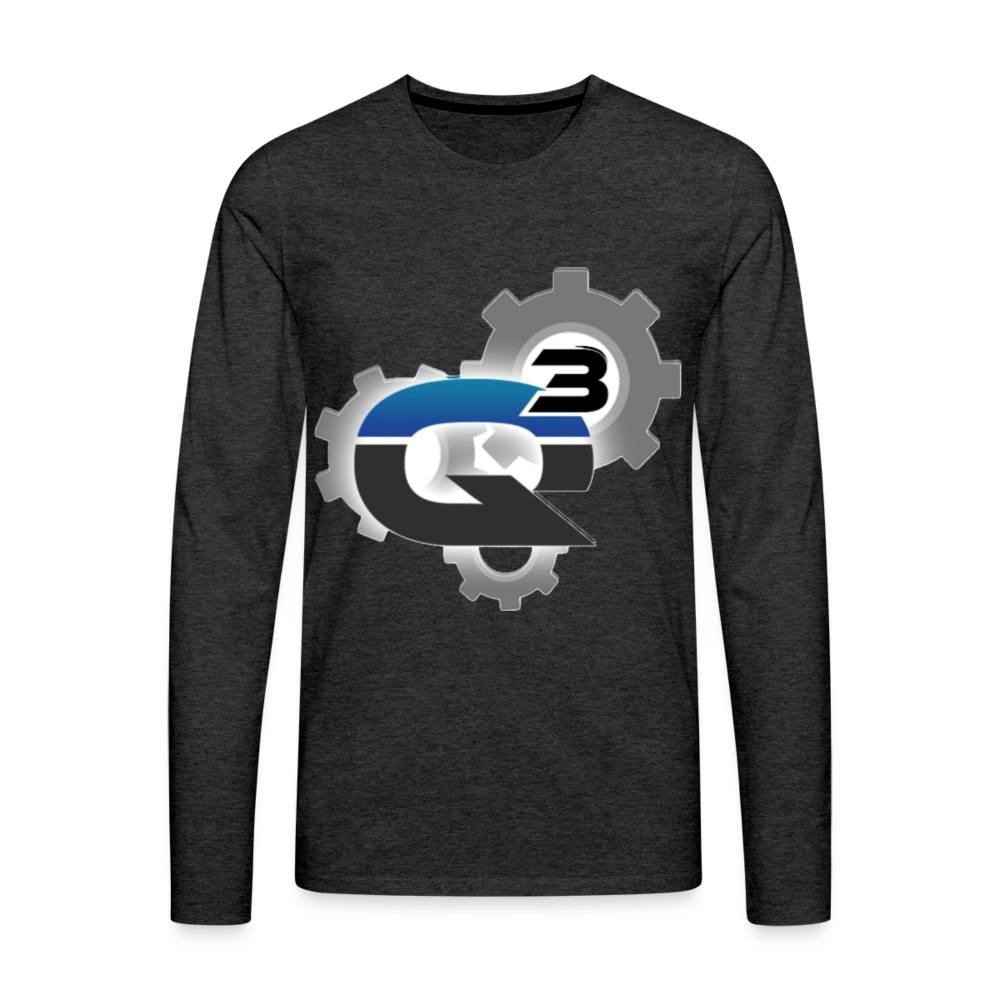 Q3 Car & Truck Repair Men's Premium Long Sleeve T-Shirt - charcoal grey