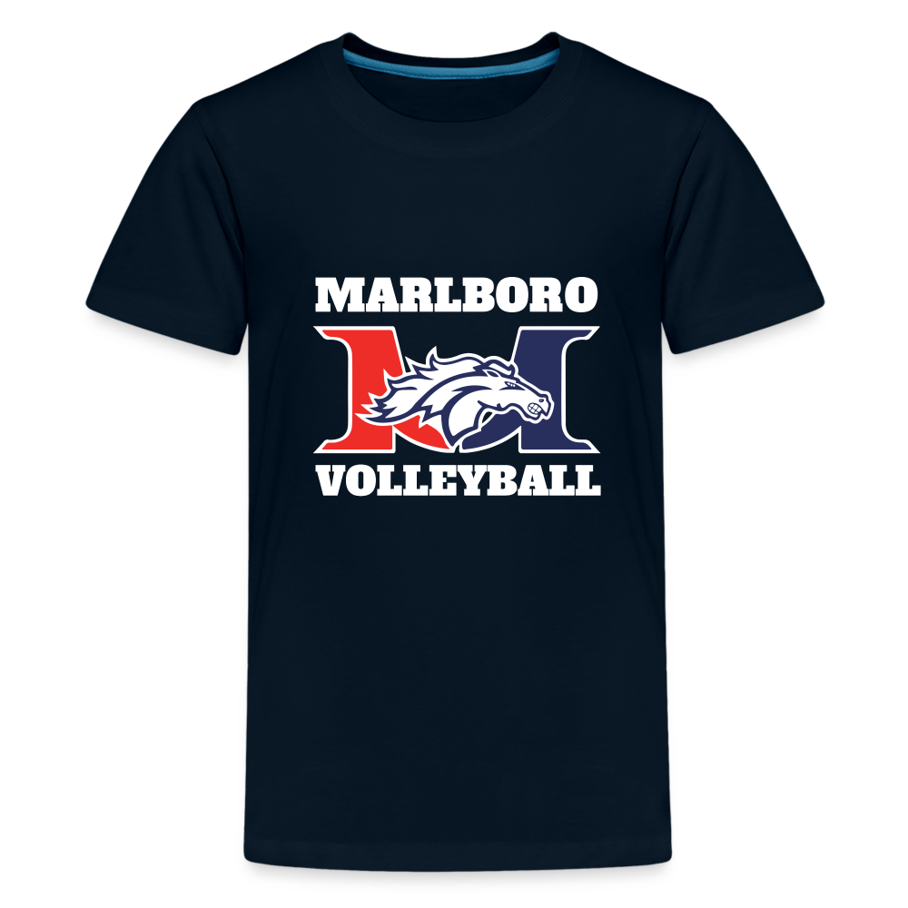 Marlboro Volleyball Youth Premium Organic T-Shirt DTF - deep navy