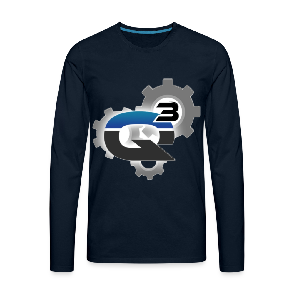 Q3 Car & Truck Repair Men's Premium Long Sleeve T-Shirt - deep navy