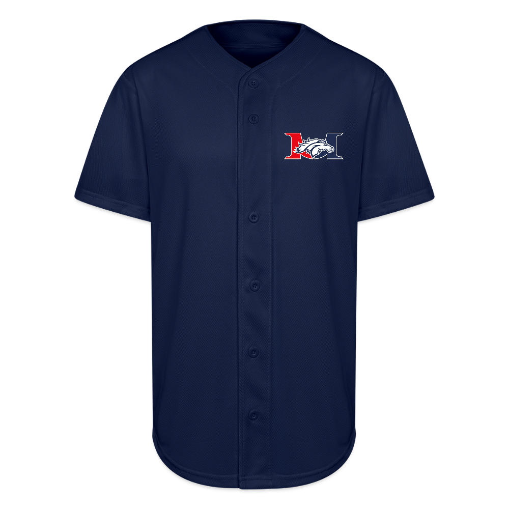 Marlboro DTF Full Button Jersey - navy