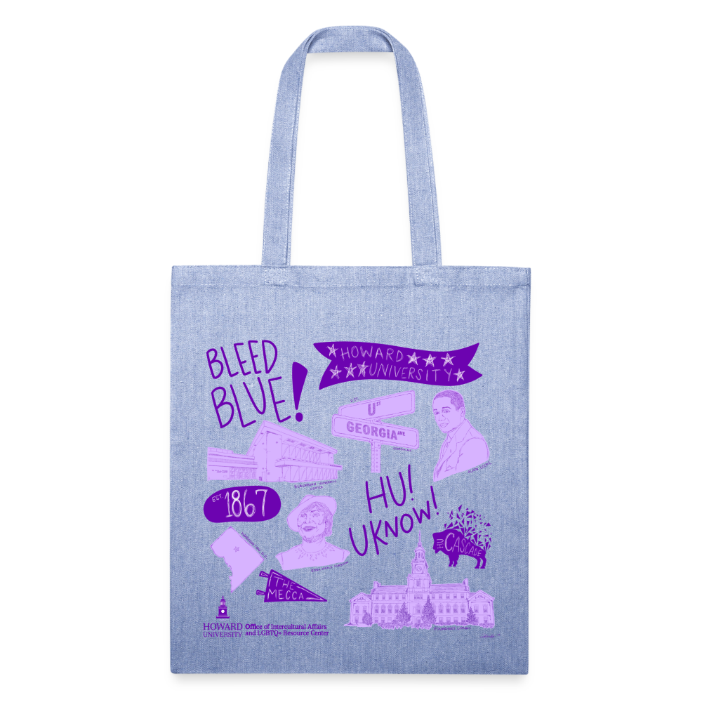 Bleed Blue Recycled Tote Bag - light Denim