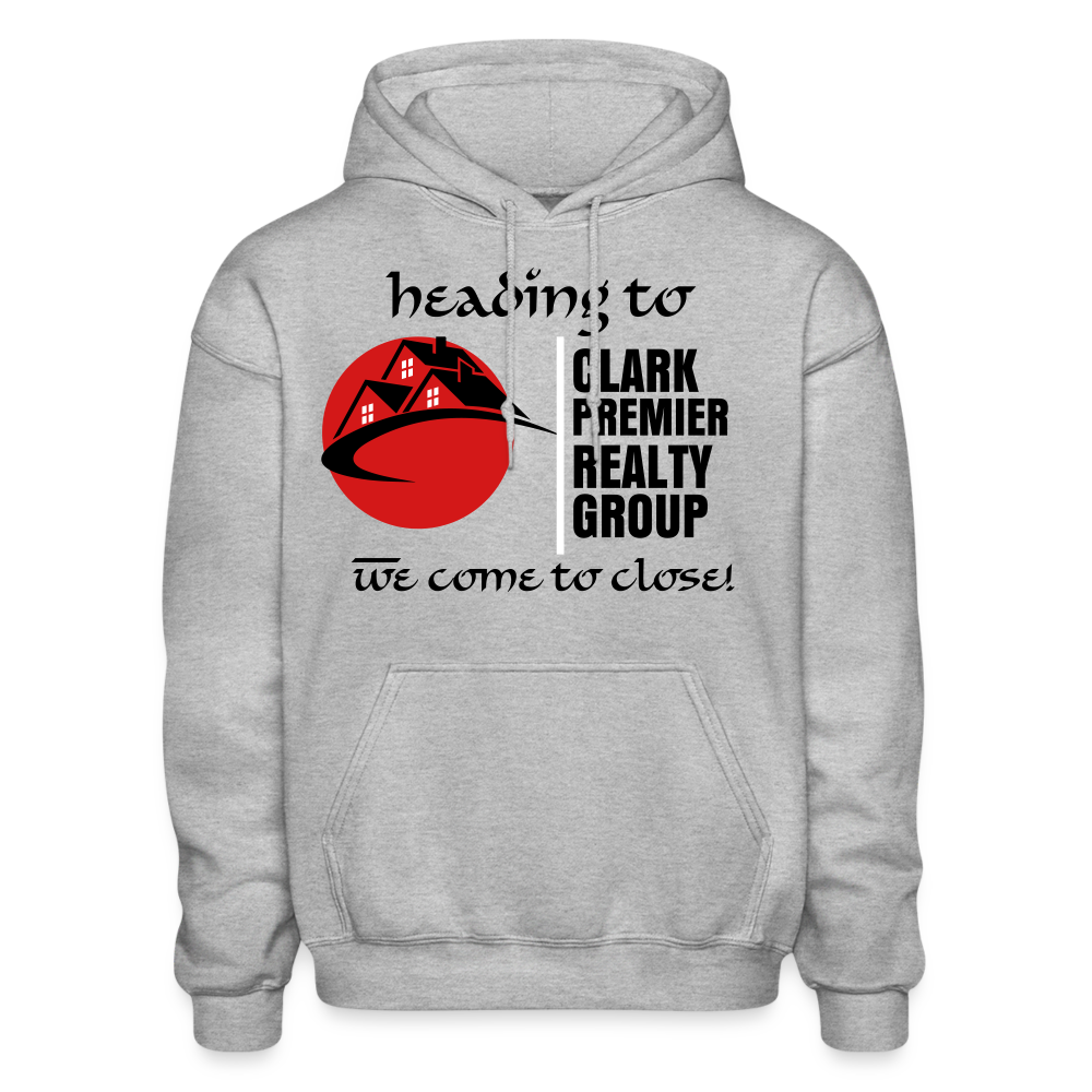 Clark Premier Realty Group "We Come to Close" Gildan Hoodie - heather gray