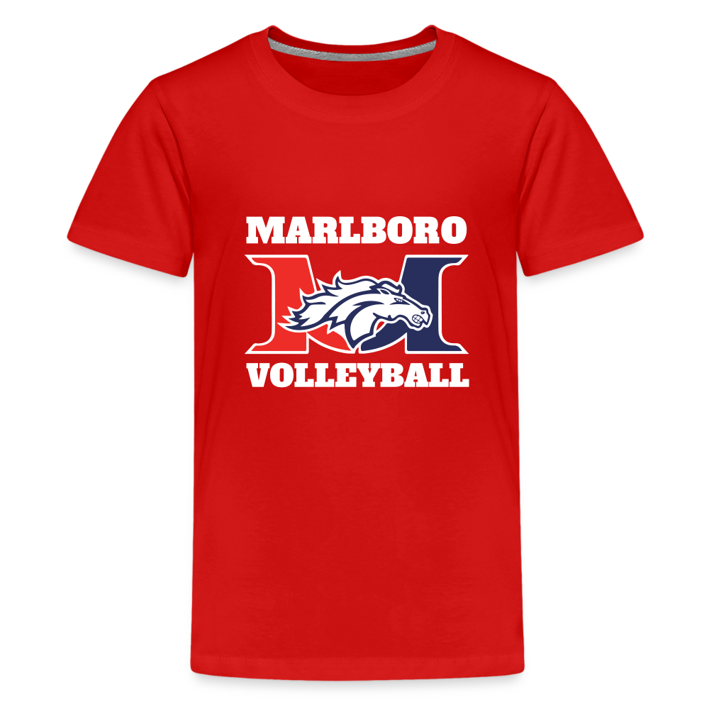 Marlboro Volleyball Youth Premium Organic T-Shirt DTF - red