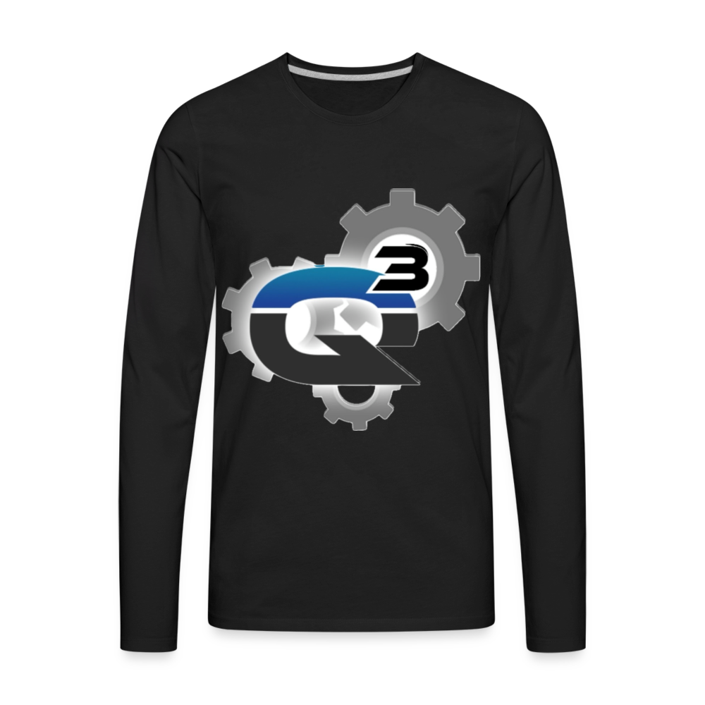 Q3 Car & Truck Repair Men's Premium Long Sleeve T-Shirt - black