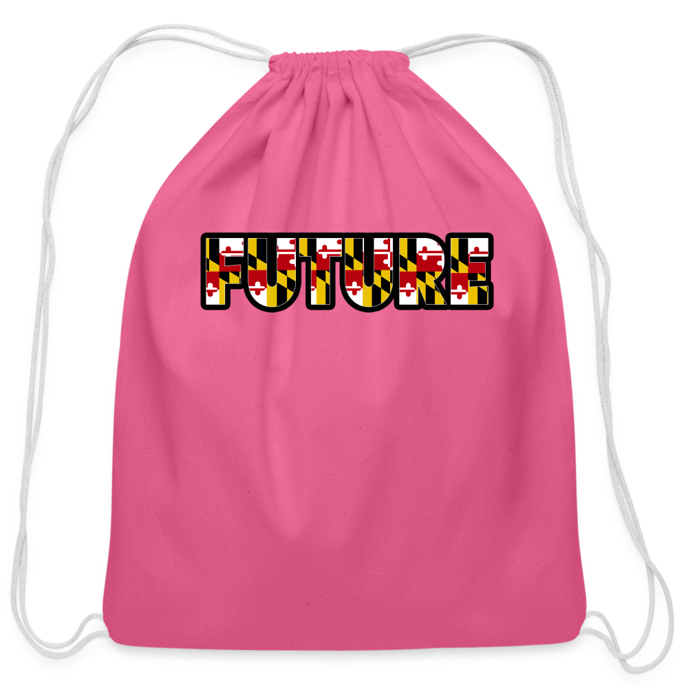 Future Cotton Drawstring Bag - pink