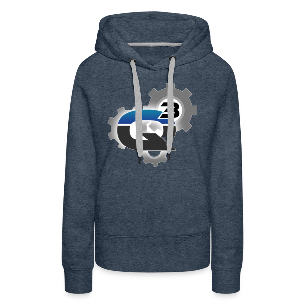 Q3 Car and Truck Repair Womens Premium Hoodie - heather denim