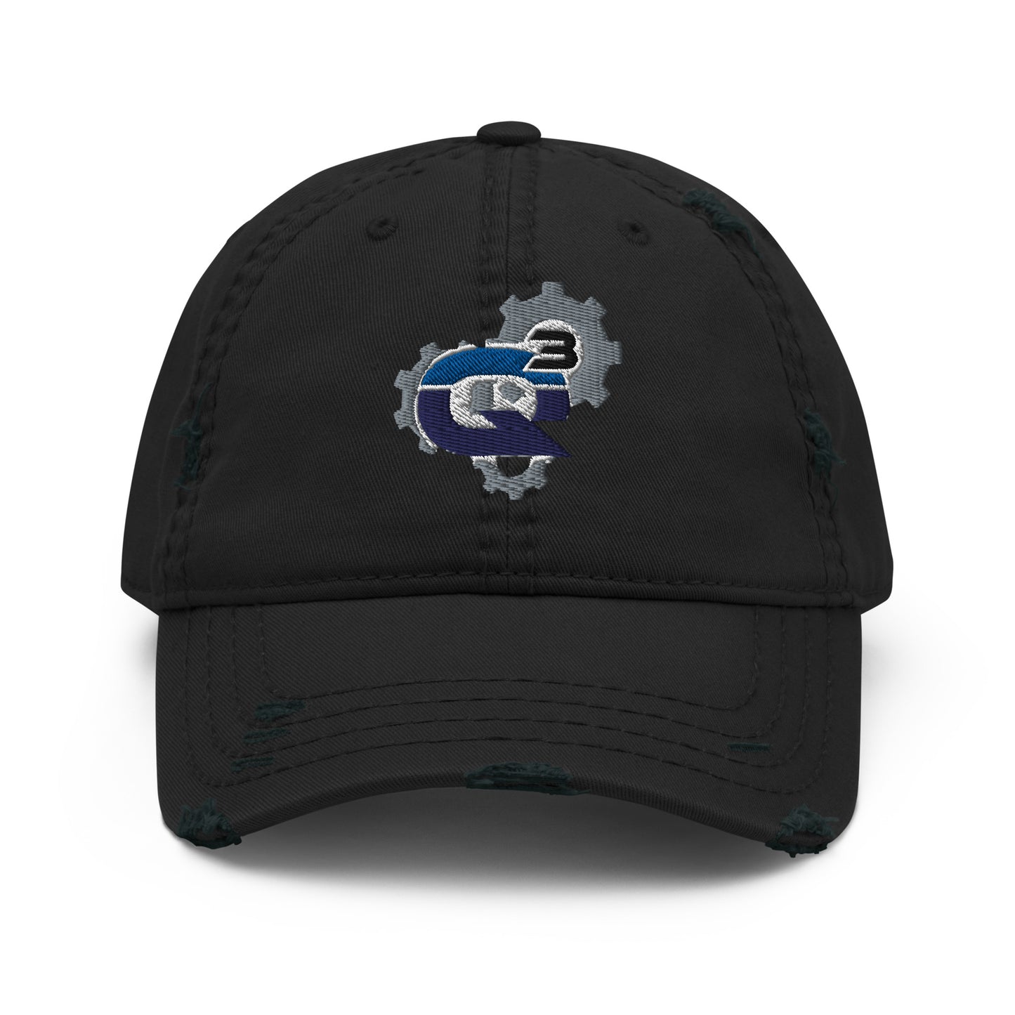 Q3 Car and Truck Repair Embroidered Distressed Dad Hat