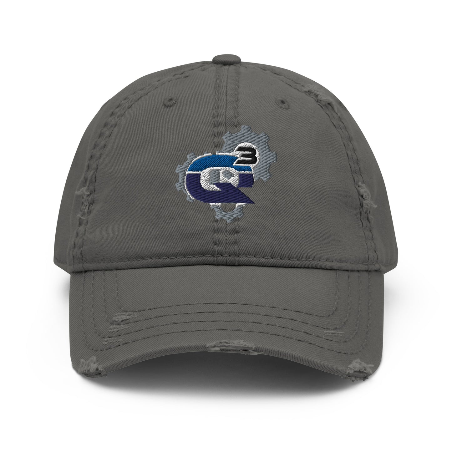Q3 Car and Truck Repair Embroidered Distressed Dad Hat