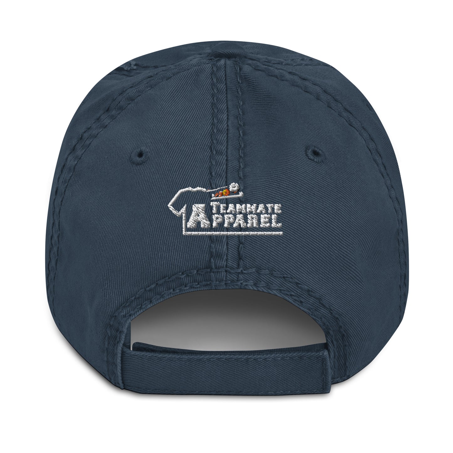 Marlboro Embroidered Distressed Dad Hat Football