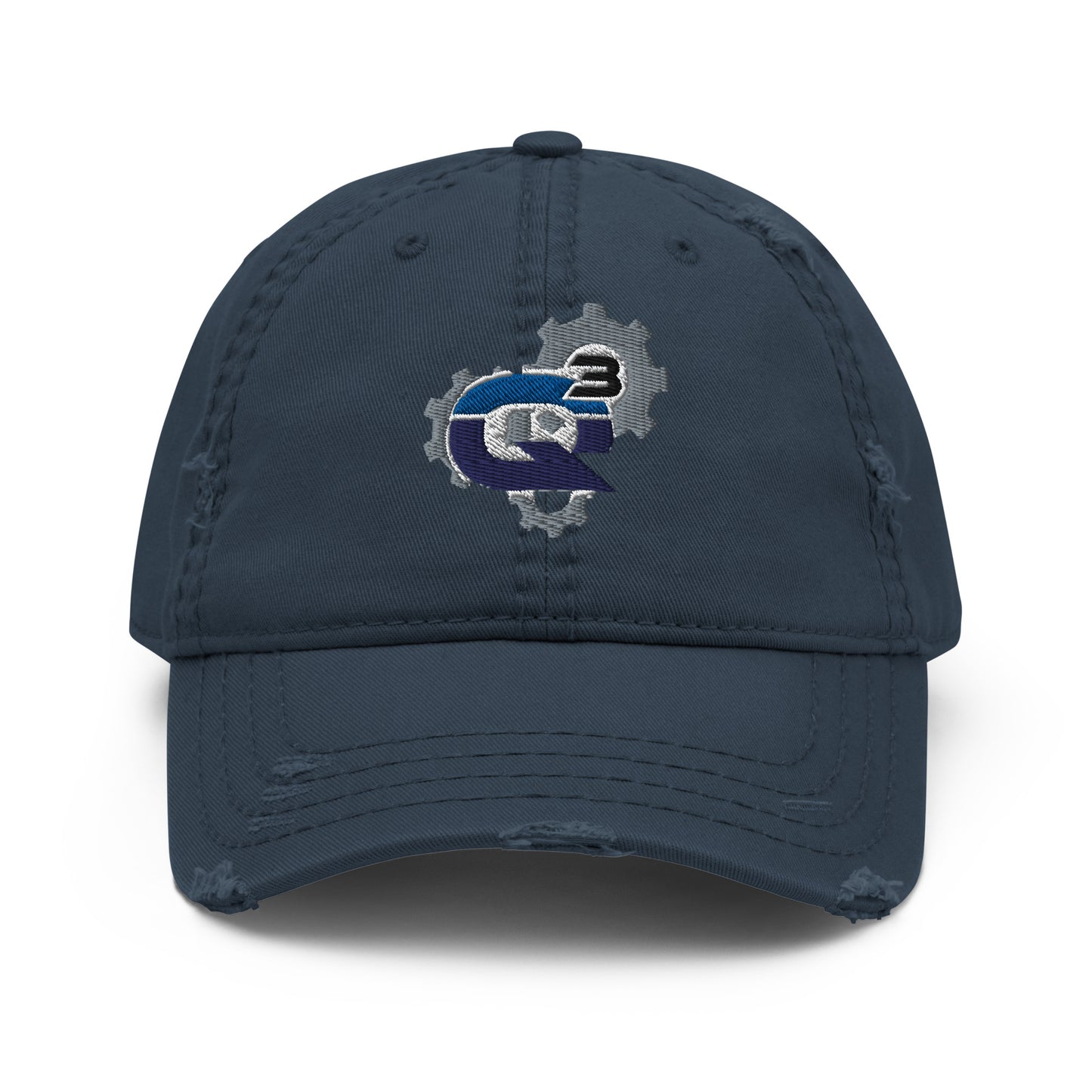 Q3 Car and Truck Repair Embroidered Distressed Dad Hat