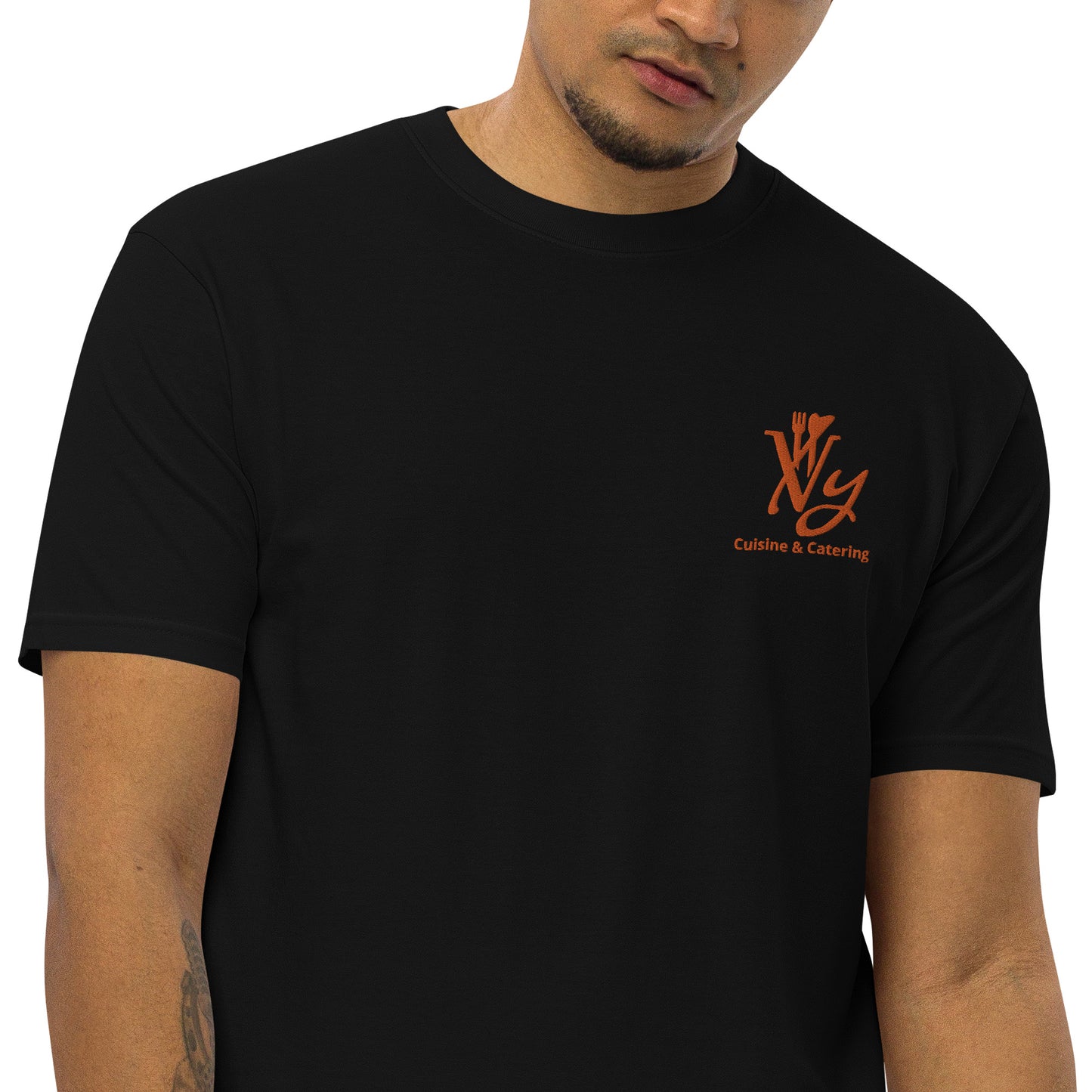 Ivy Cuisine & Catering Men’s premium embroidered heavyweight tee