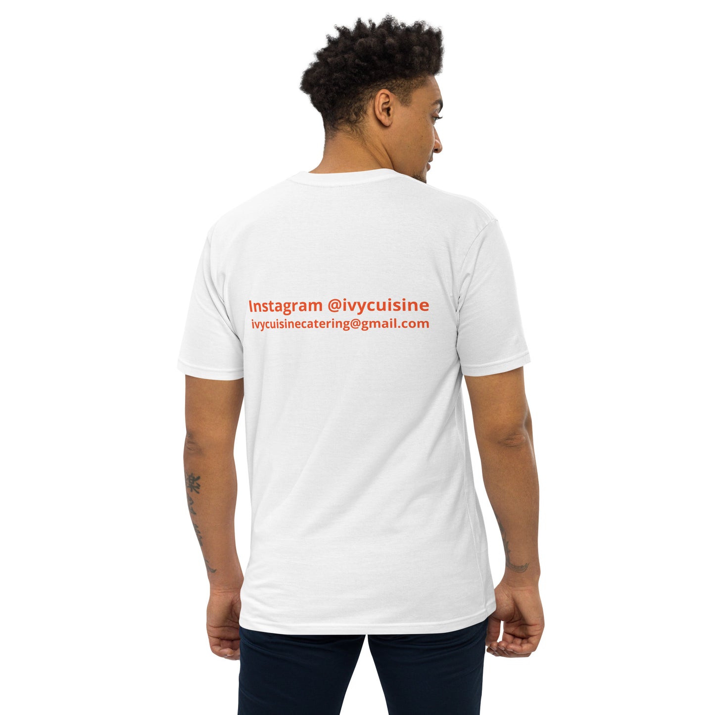 Ivy Cuisine & Catering Men’s premium embroidered heavyweight tee