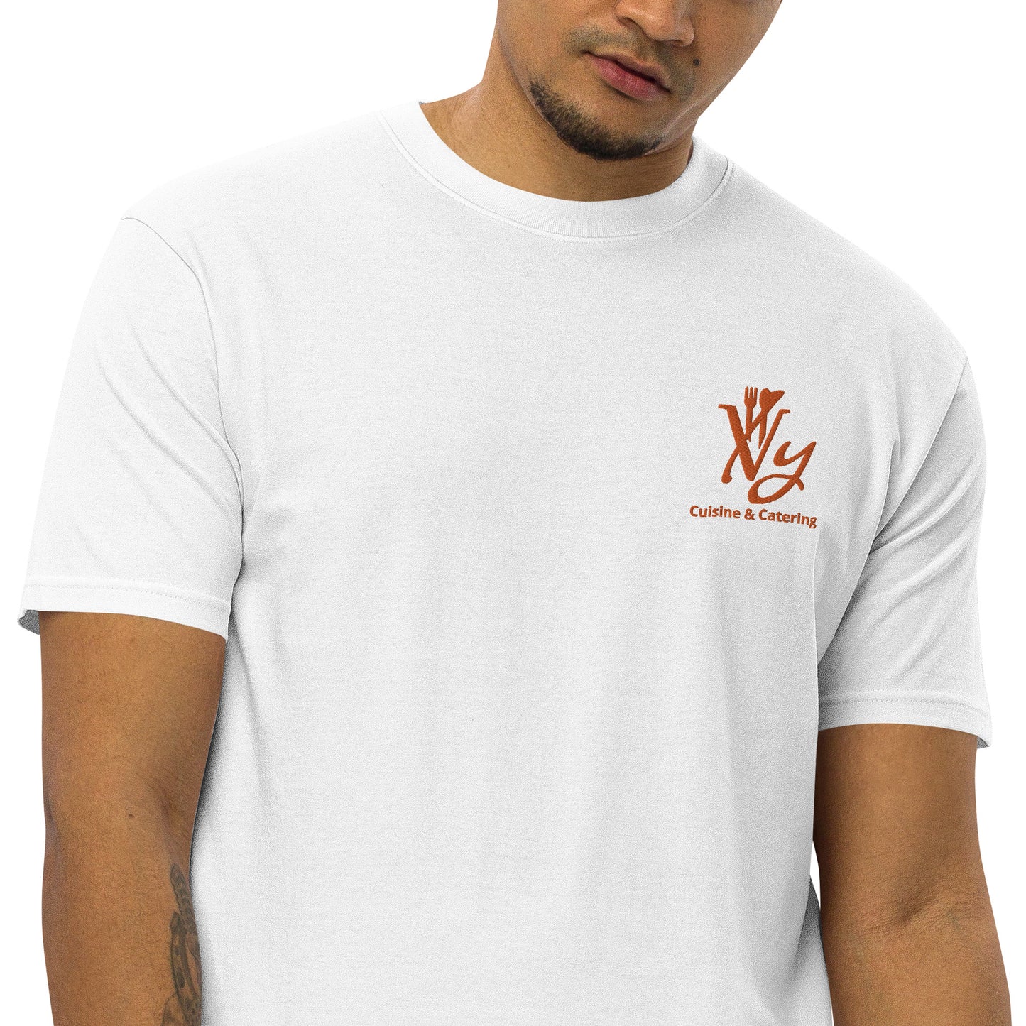 Ivy Cuisine & Catering Men’s premium embroidered heavyweight tee