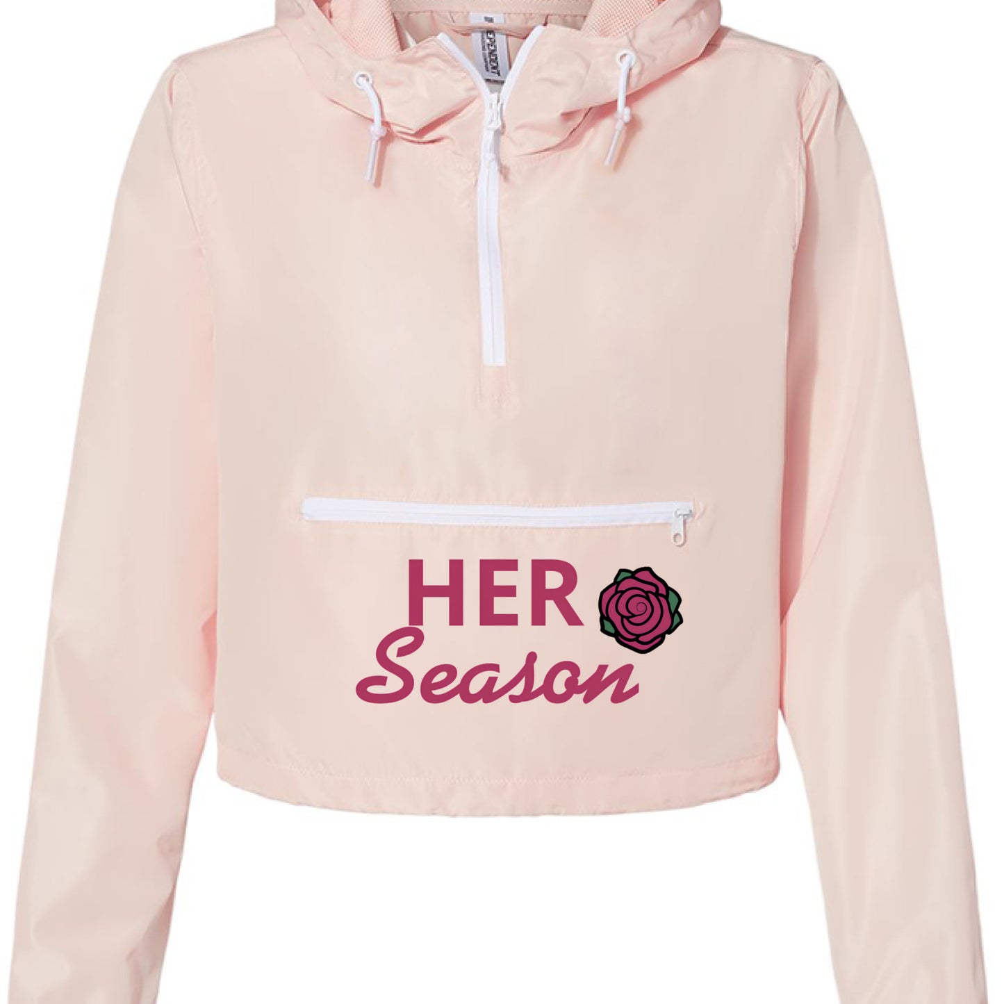 Blush/ White Zipper - FRONT