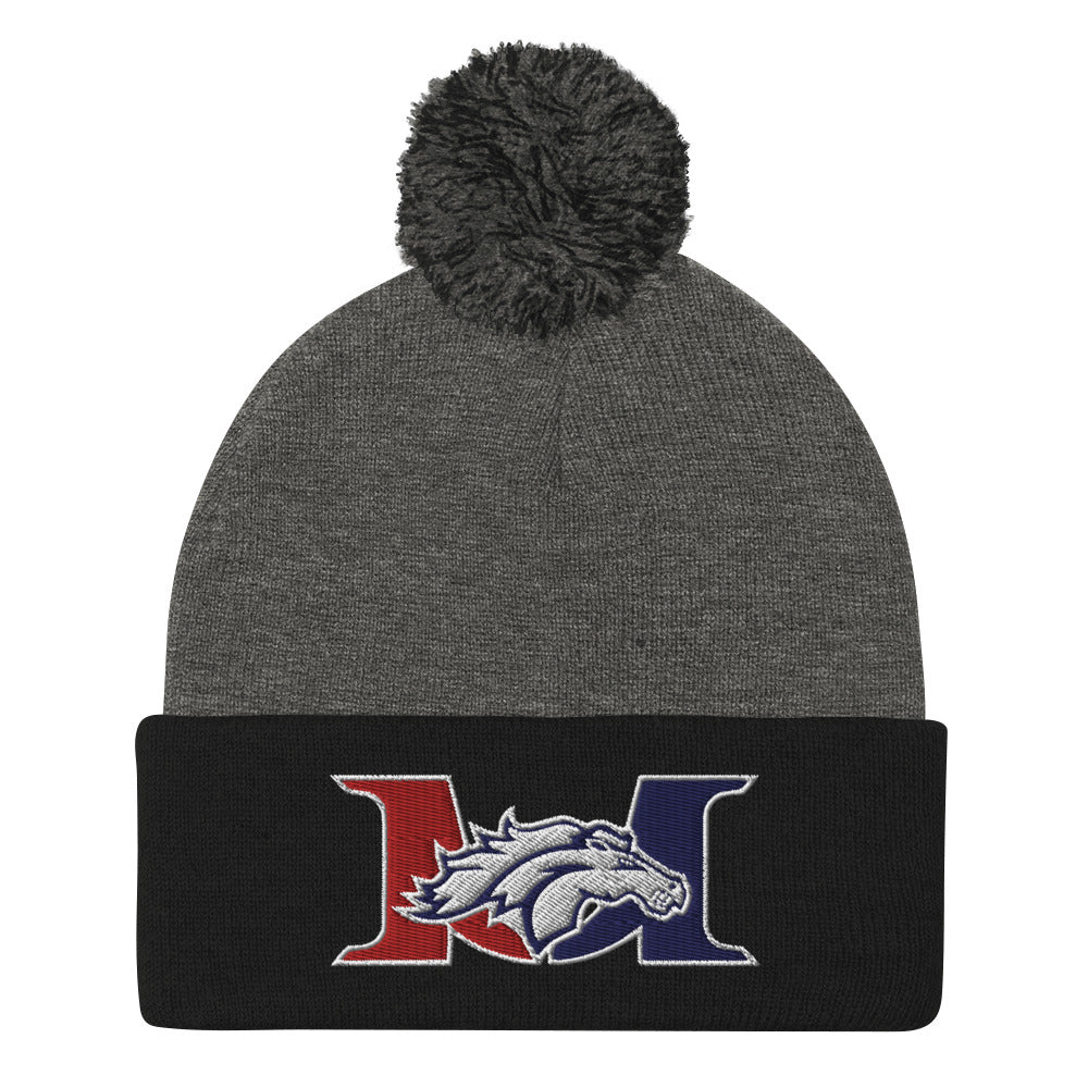 Marlboro Embroidered Pom-Pom Beanie