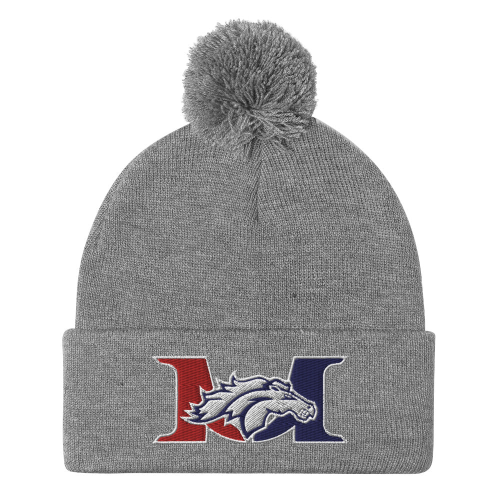 Marlboro Embroidered Pom-Pom Beanie