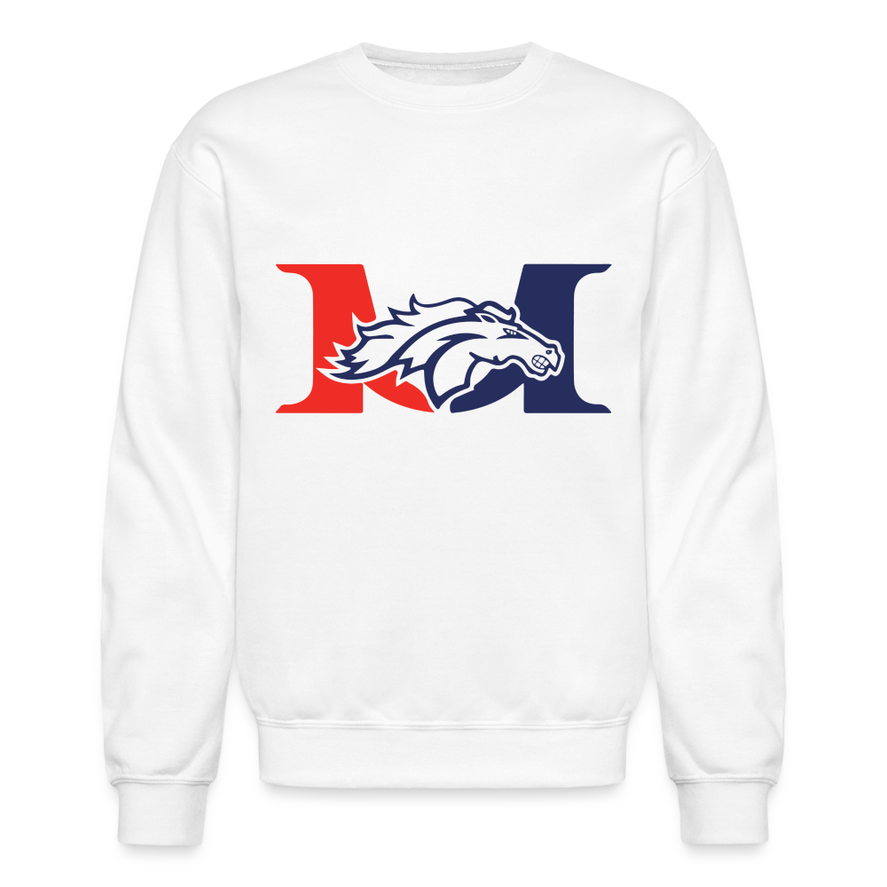 Marlboro Crewneck Sweatshirt by Gildan - white