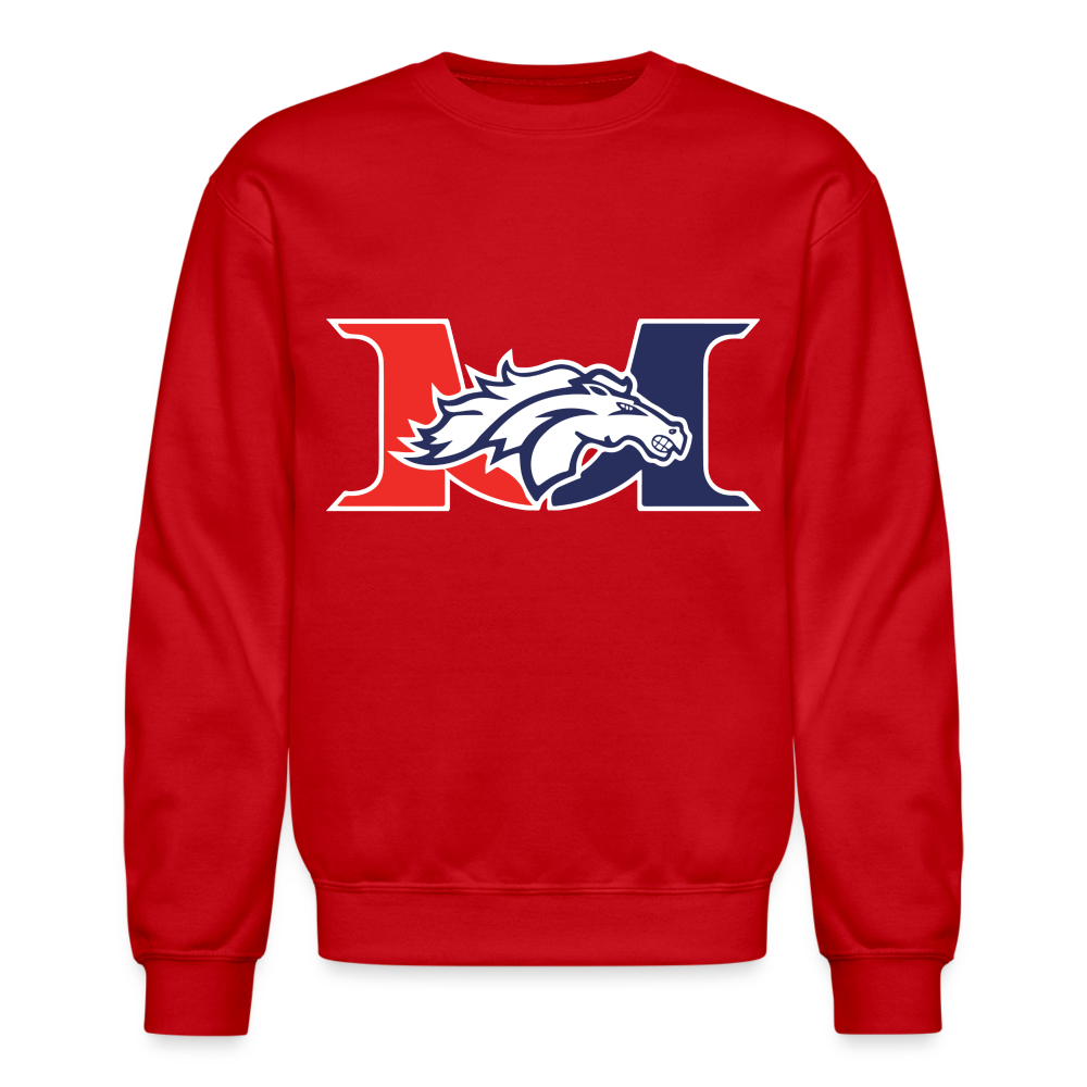 Marlboro Crewneck Sweatshirt by Gildan - red