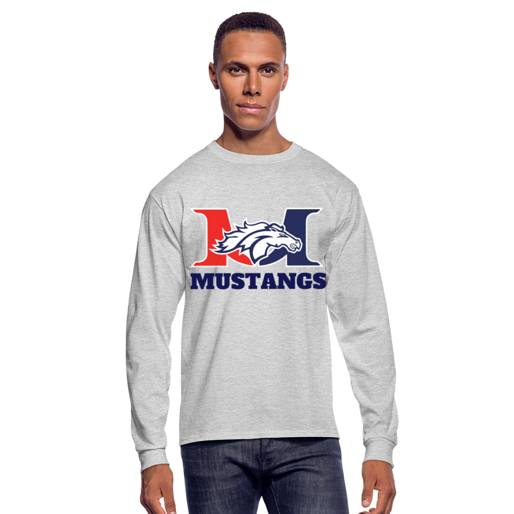 Marlboro Men's Long Sleeve T-Shirt - heather gray