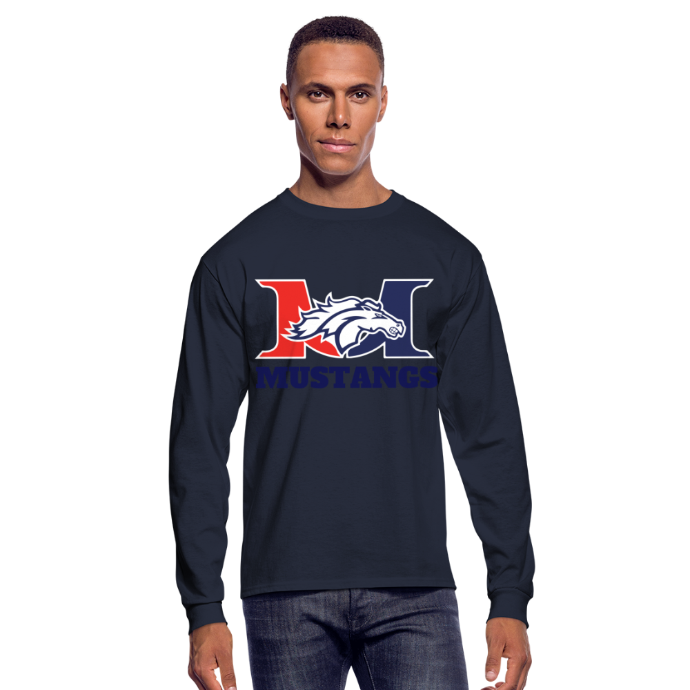 Marlboro Men's Long Sleeve T-Shirt - navy