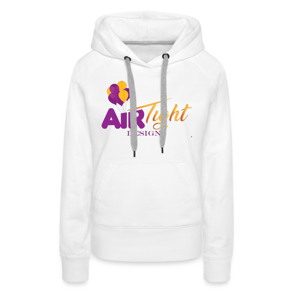 Air Tight Design DTF Women’s Premium Hoodie - white