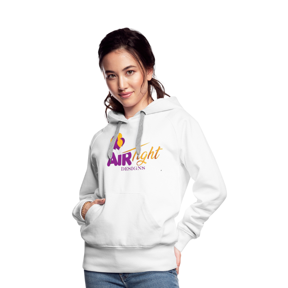 Air Tight Design DTF Women’s Premium Hoodie - white