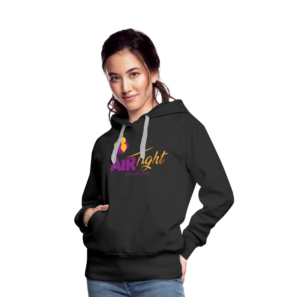 Air Tight Design DTF Women’s Premium Hoodie - black
