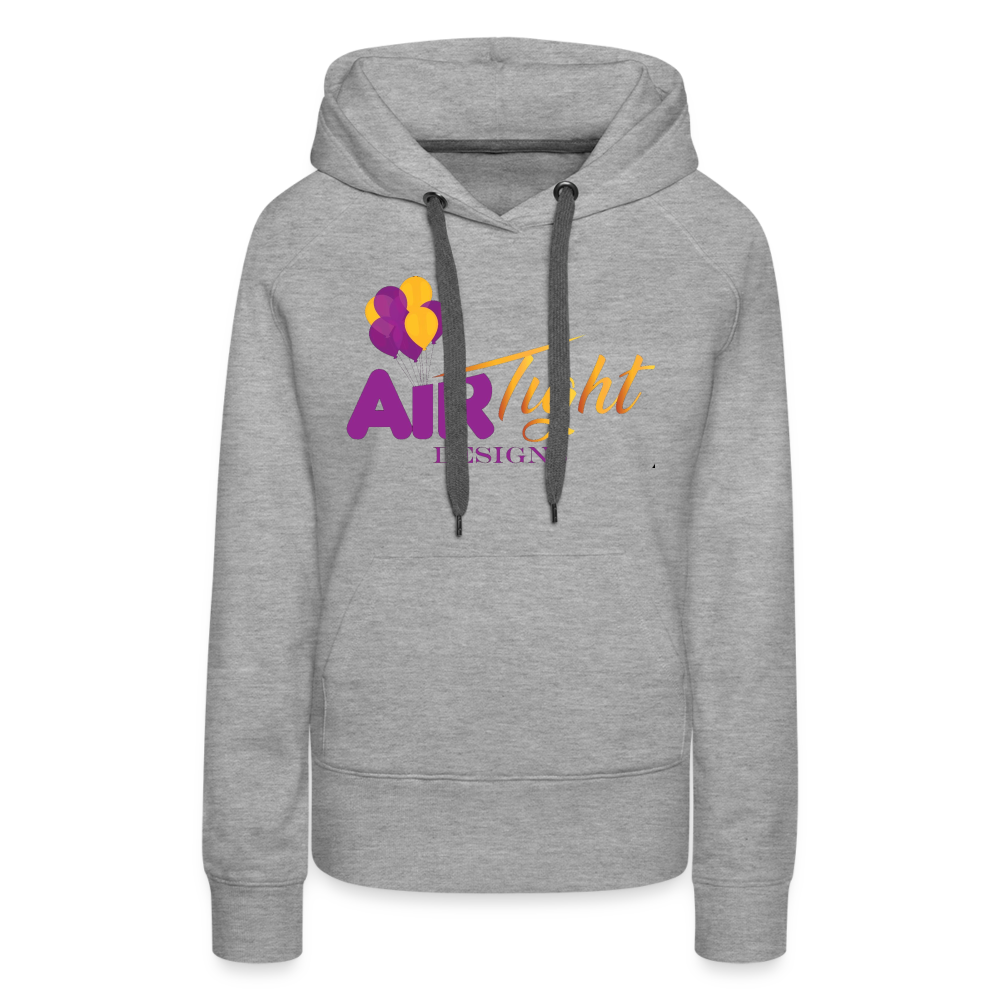 Air Tight Design DTF Women’s Premium Hoodie - heather grey