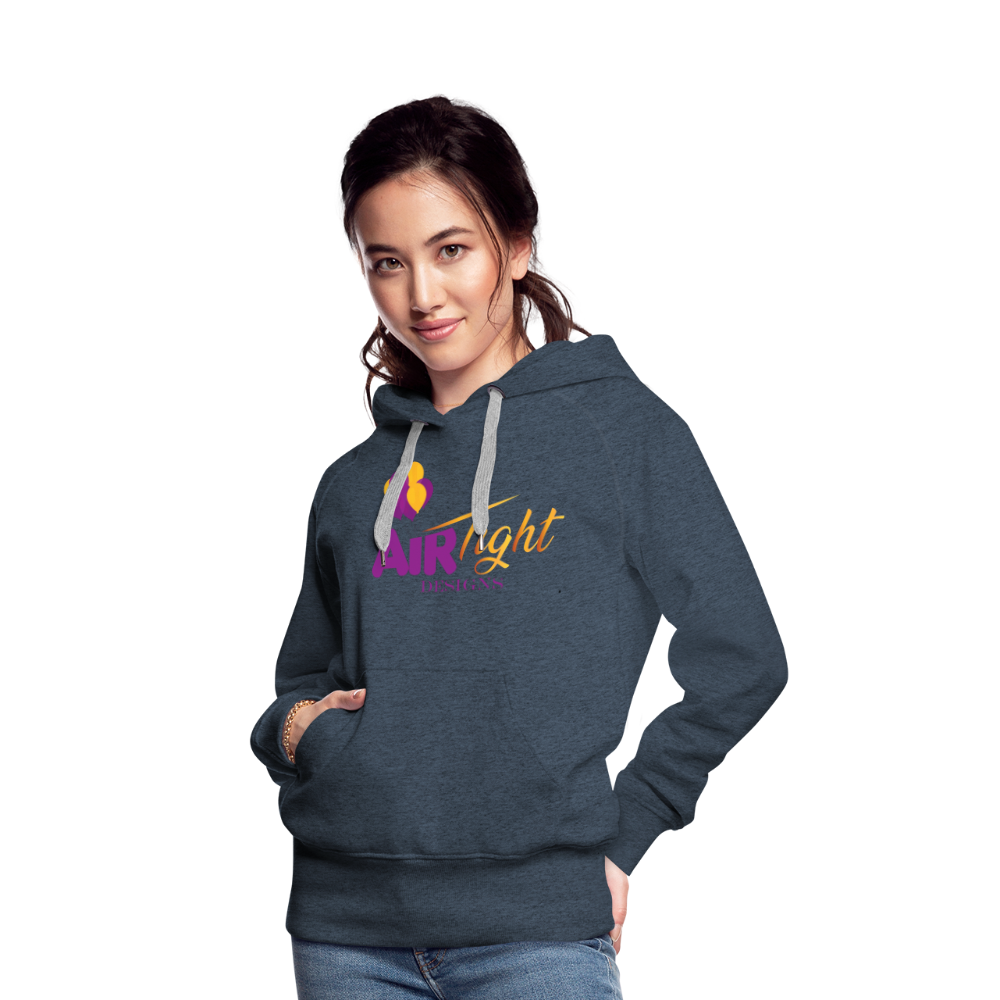 Air Tight Design DTF Women’s Premium Hoodie - heather denim
