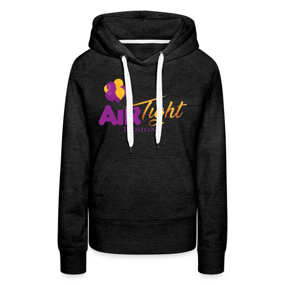 Air Tight Design DTF Women’s Premium Hoodie - charcoal grey