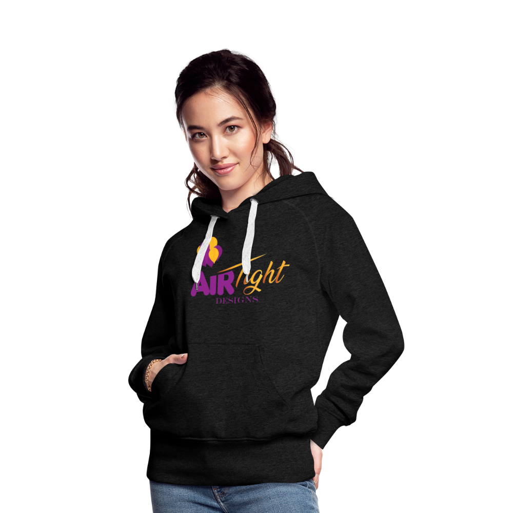 Air Tight Design DTF Women’s Premium Hoodie - charcoal grey