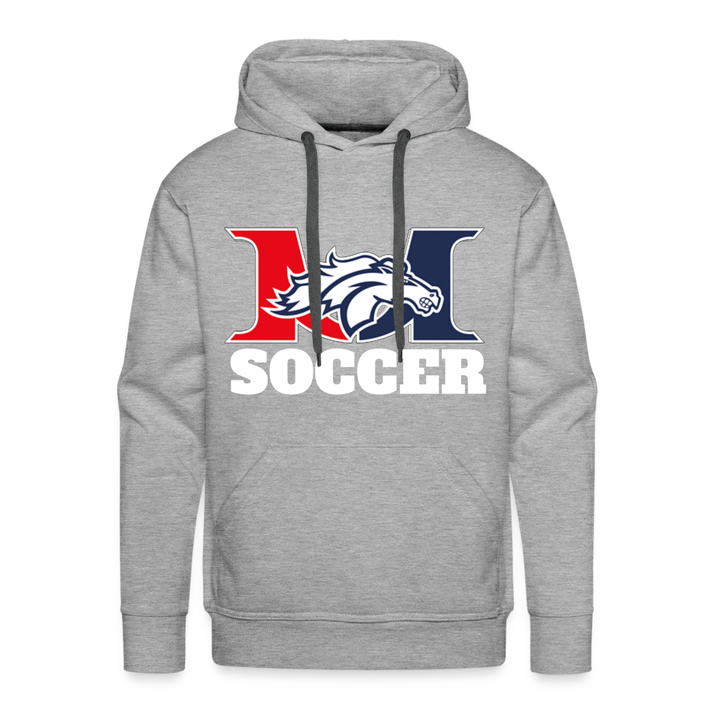 Men's Marlboro Soccer Adult Premium Hoodie DTF - heather grey