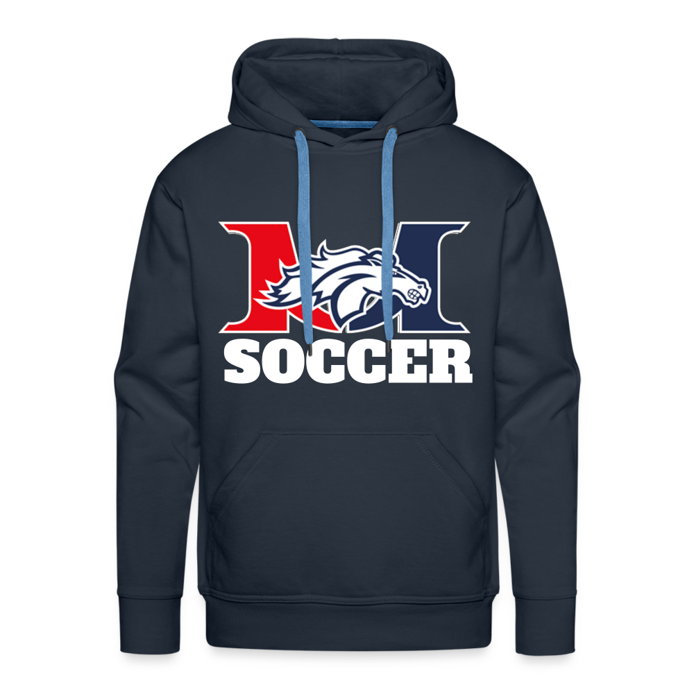 Men's Marlboro Soccer Adult Premium Hoodie DTF - navy