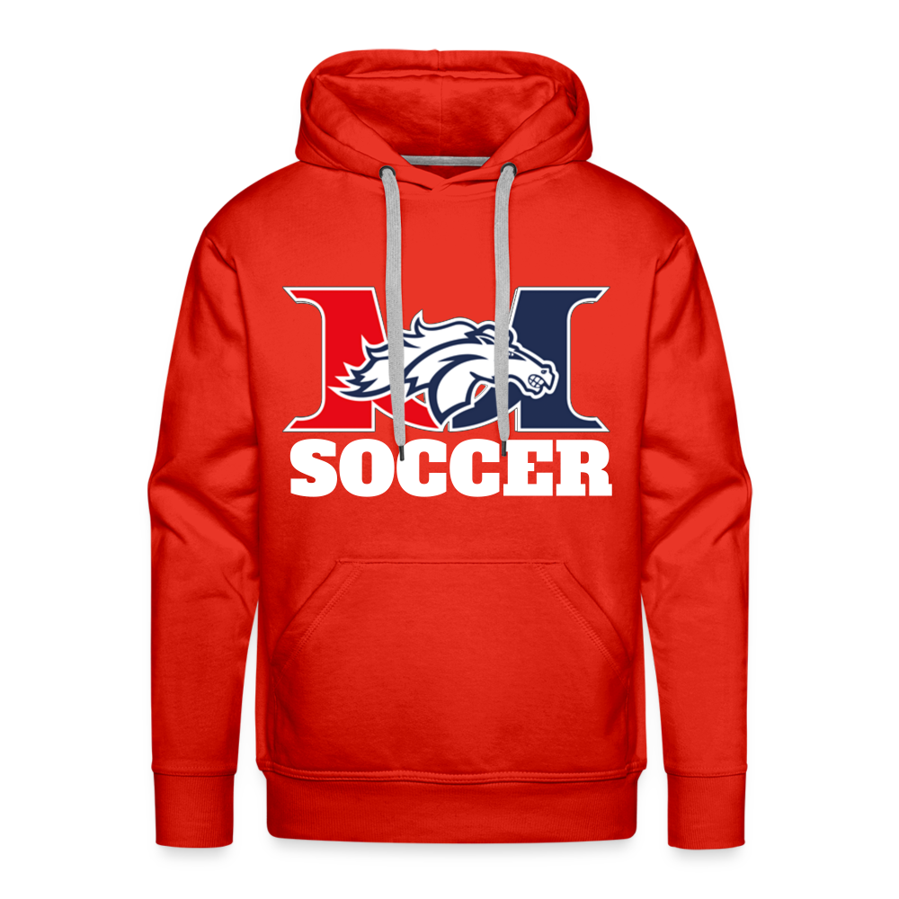 Men's Marlboro Soccer Adult Premium Hoodie DTF - red
