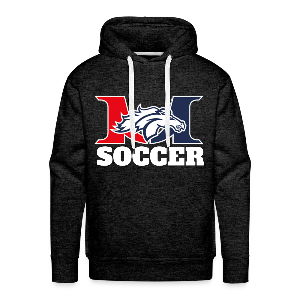 Men's Marlboro Soccer Adult Premium Hoodie DTF - charcoal grey