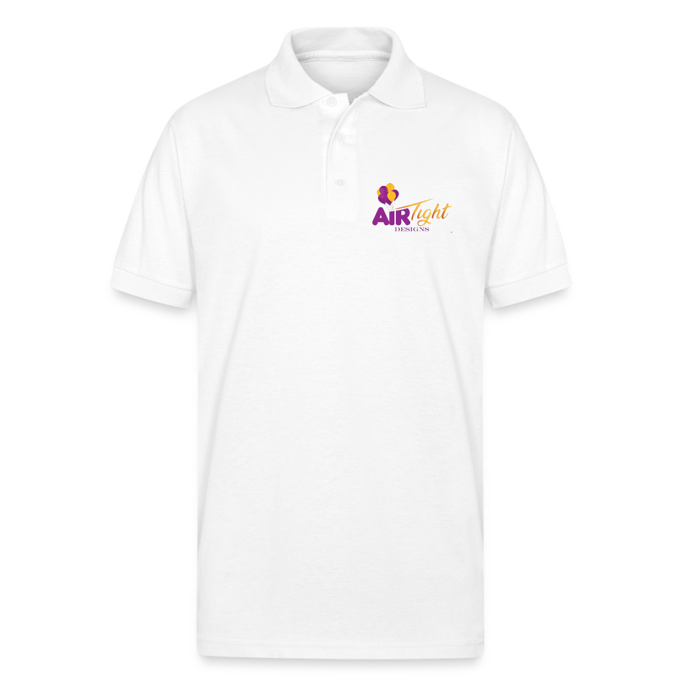 Air Tight m Pique Polo Shirt DTF - white