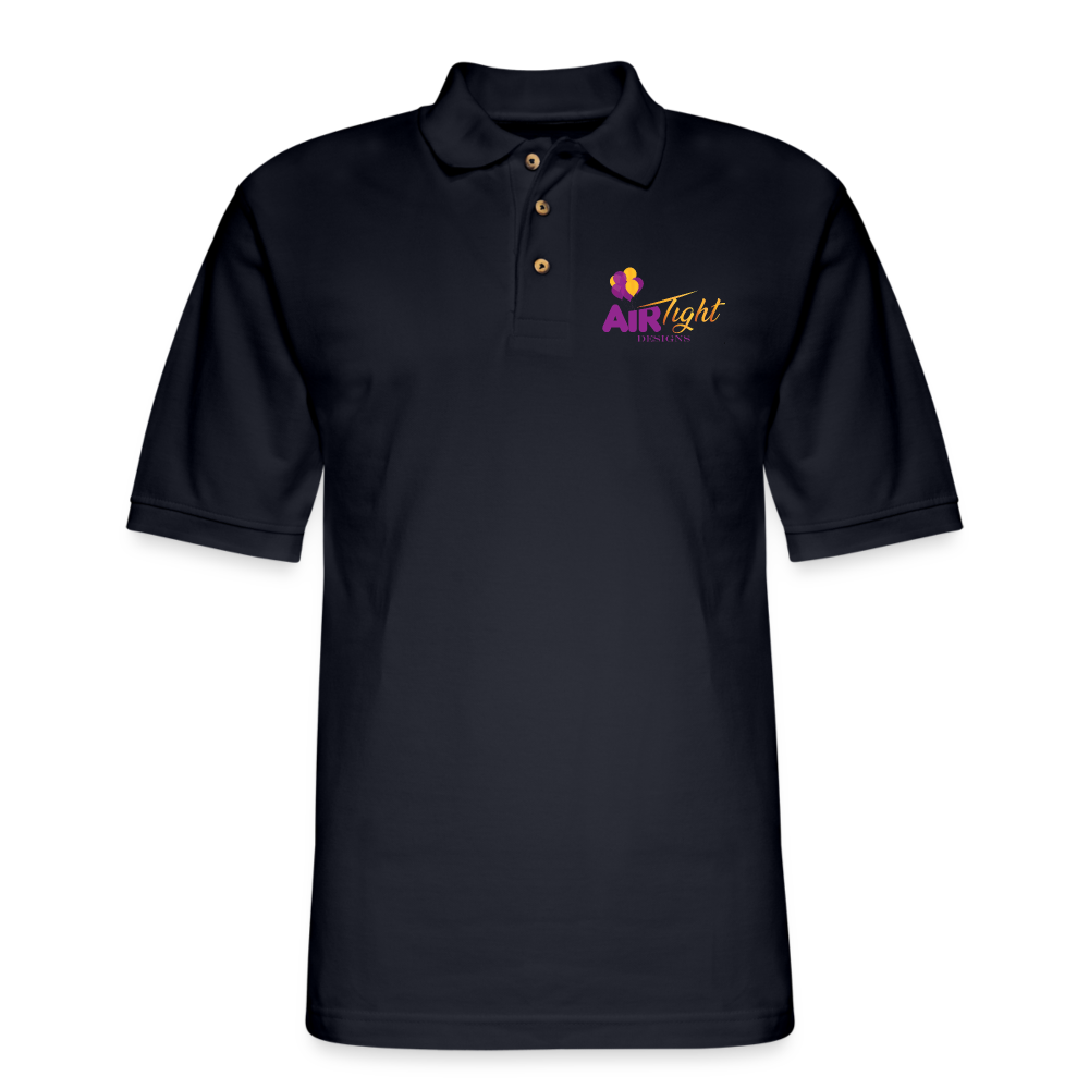 Air Tight Men's Pique Polo Shirt DTF - midnight navy