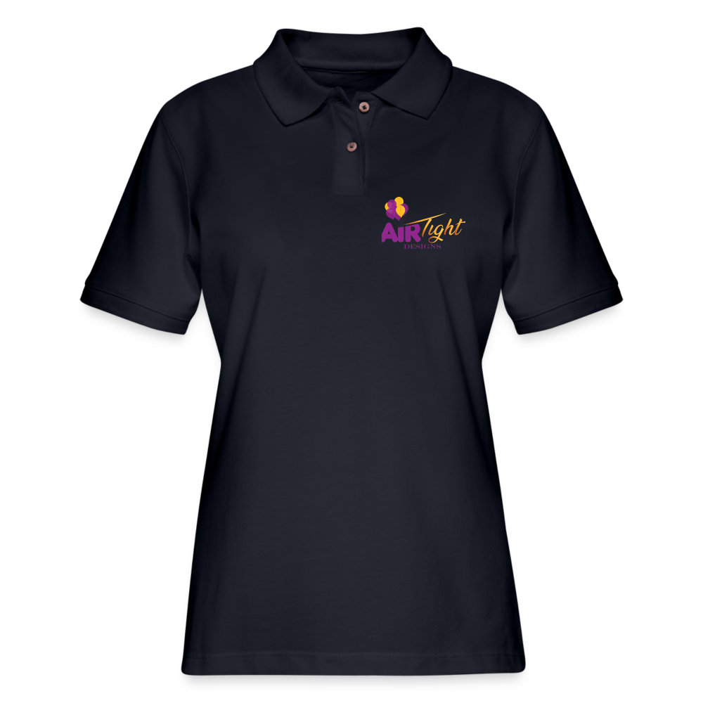 Air Tight Woman's Pique Polo Shirt DTF - midnight navy