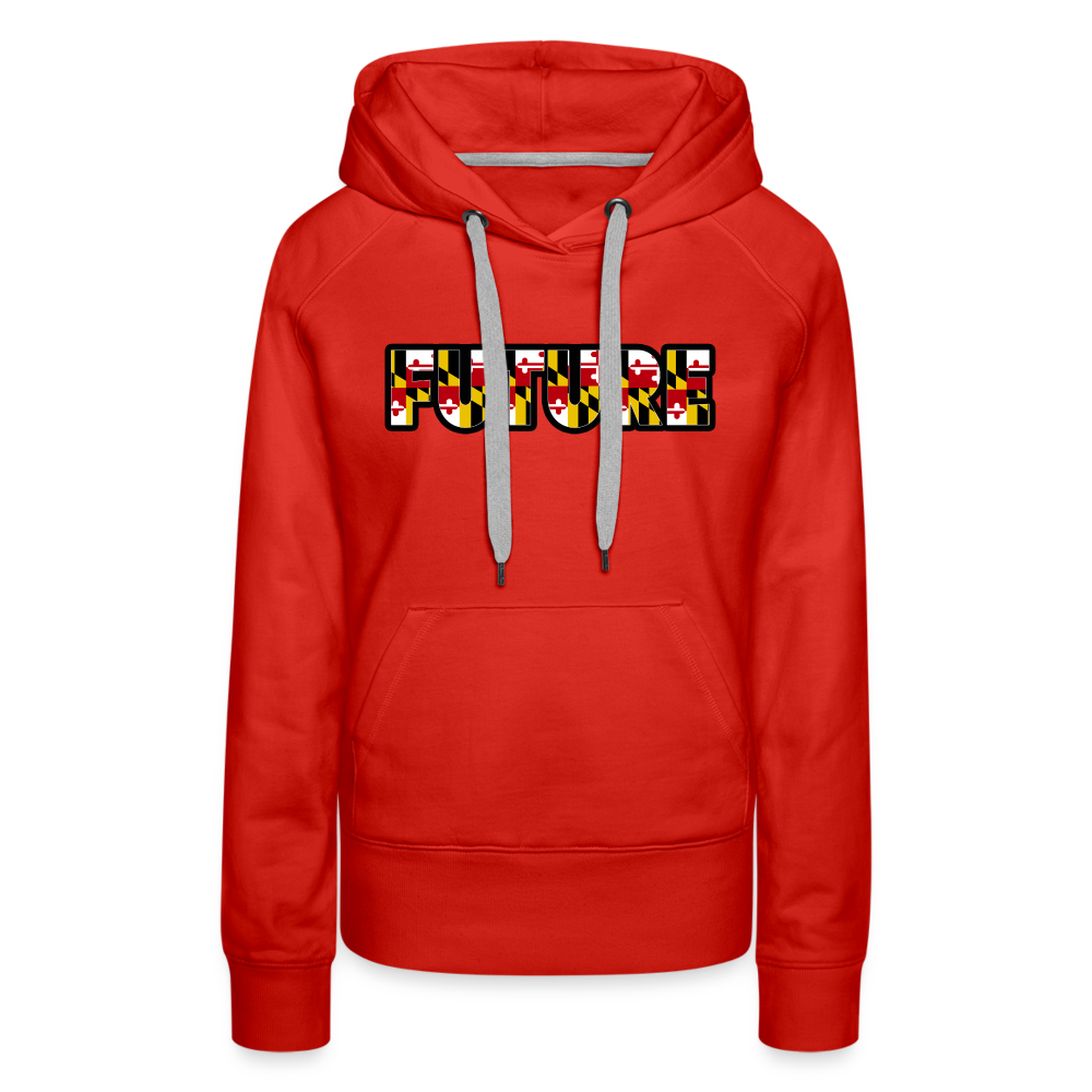 Future Women’s Premium Hoodie DTF - red