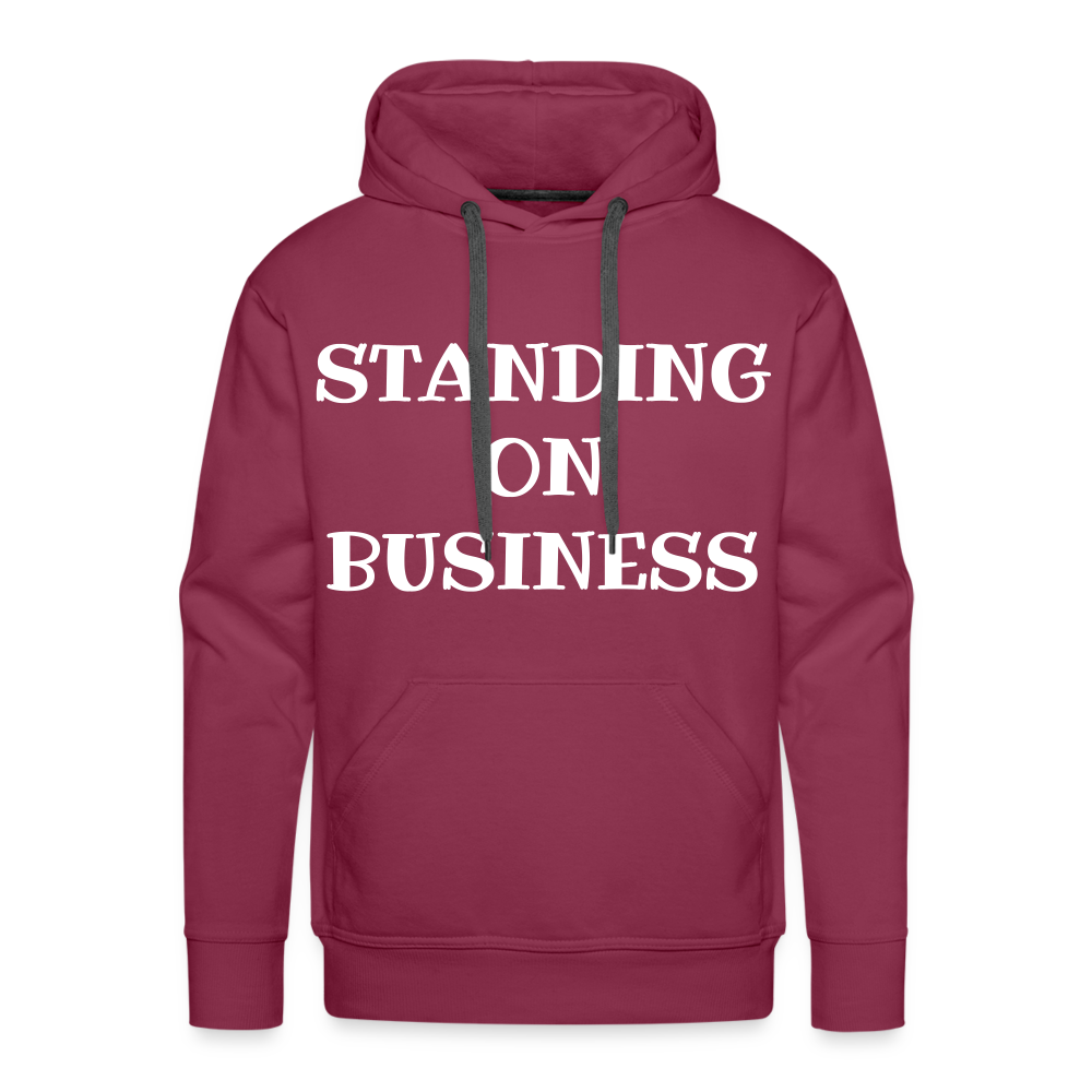 STANDING ON BUSINESS Men's Premium Hoodie 4 DTF - burgundy