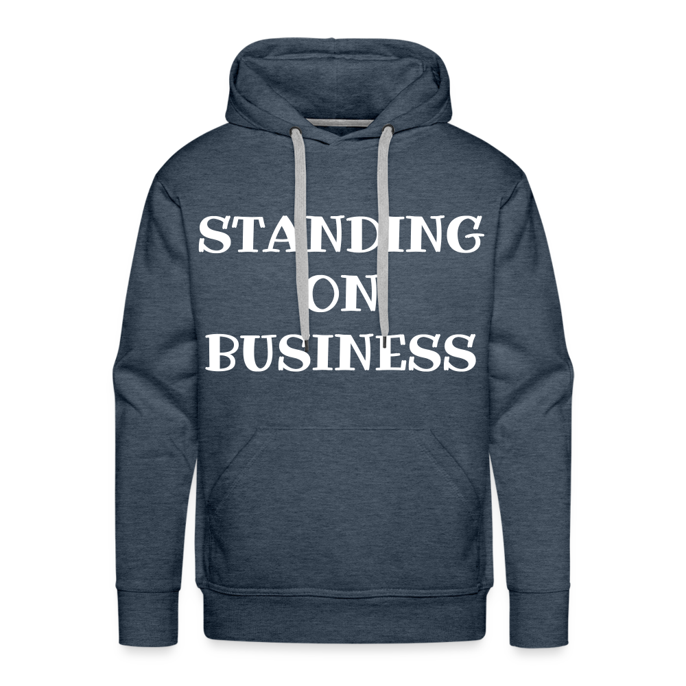 STANDING ON BUSINESS Men's Premium Hoodie 4 DTF - heather denim