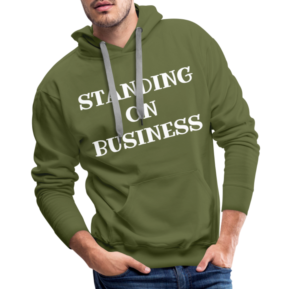 STANDING ON BUSINESS Men's Premium Hoodie 4 DTF - olive green