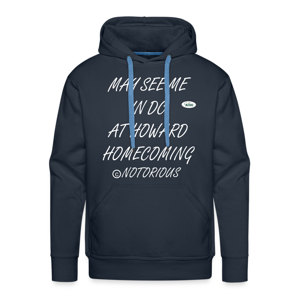 Notorious BIG HOWARD UNIV Premium Hoodie DTF - navy