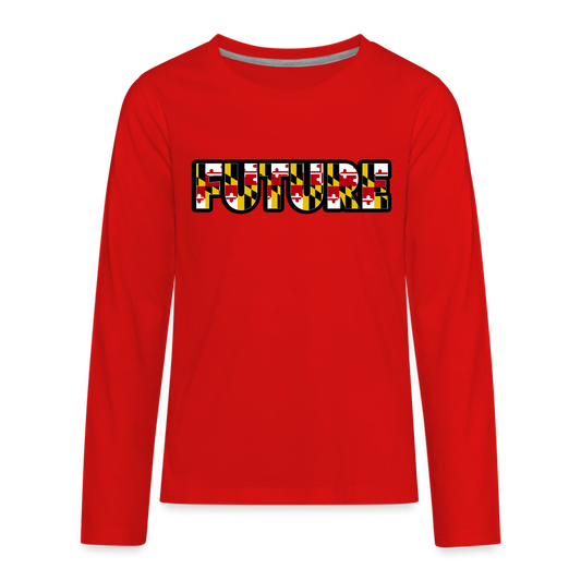 FUTURE Kids' Premium Long Sleeve T shirt DTF - red