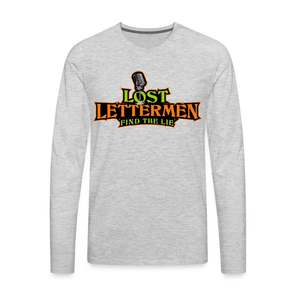 Lost Letterman DTF Men's Premium LS T-Shirt 2 - heather gray