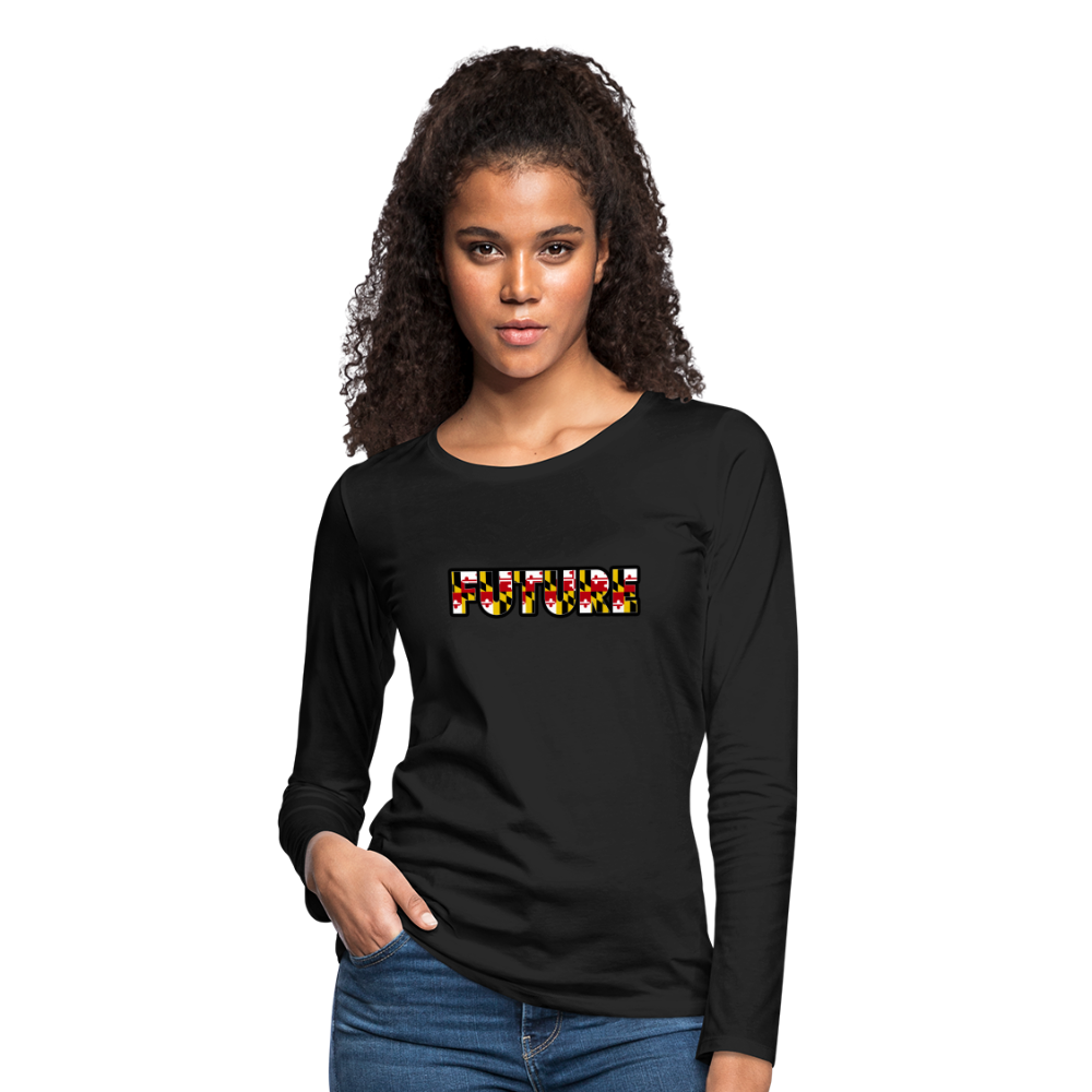 FUTURE Women's Premium Long Sleeve T Shirt DTF - black