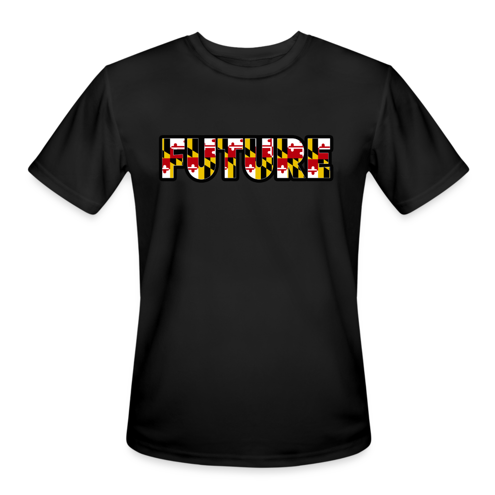 FUTURE Men’s Moisture Wicking Performance T Shirt DTF - black